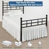 Ruffled Bed Skirt, Queen, White, 18 Drop, Ultra - Soft Microfiber, Wrinkle - Free 60 X 80 - 4 of 4