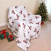 Lomsoe Cozy Printed Blanket Blanket, Flannel Throw Size for Home Decoration, Ultra Soft Throw, Christmas Light. - 2 of 4