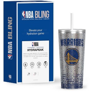 NBA Officially Licensed 25oz Stainless Steel Rhinestones Tumbler in Limited Edition Gift Box - 1 of 4