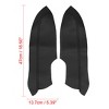 Unique Bargains Synthetic Leather Car Front Door Panels Armrest Cover for 2006-2011 Honda Civic Sedan Black 1 Pair - 2 of 4