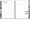 HARDCOVER 2026 Planner, 8.5"x11": 14 Months (Nov 2025-Dec 2026), Daily/Weekly/Monthly,  Bookmark, Pocket Folder w Sticky Notes (Black Floral Pink) - 4 of 4