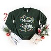 Simply Sage Market Women's Graphic Sweatshirt Merry and Bright Lights - image 3 of 4