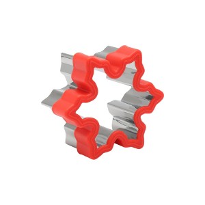 Unique Bargains Biscuit Cutter Medium Snowflake Cookie Cutter Hand Washable Stainless Steel Plastic 2.8"x3.2"1.6" 1Pcs - 1 of 4