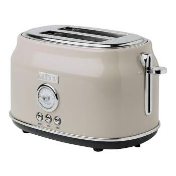Haden 75003 Dorset Wide Slot Stainless Steel Body Countertop Retro 2 Slice Toaster with Adjustable Browning Control