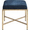 Meridian Furniture,Valley Chenille Fabric Bench - 4 of 4
