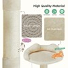 Bencmate 54in Cat Tree, Indoor Cat High Rise Multi story Tower, Pet Playroom with Large Apartment,Beige(19.7"*19.7"*54") - 3 of 4