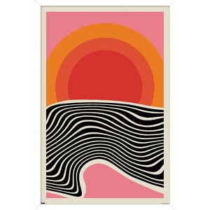 Trends International Minimalist Sunset Framed Wall Poster Prints - 1 of 4