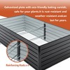 Lyngins Raised Garden Beds Outdoor, Reinforced Galvanized Rustproof Steel Planter Boxes, Open Base, Outdoor Planter for Vegetables, Herbs & Flowers - 4 of 4
