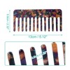 Unique Bargains Anti-Static Hair Comb Wide Tooth for Thick Curly Hair Hair Care Detangling Comb For Wet and Dry Dark 2.5mm Thick 2 Pcs - 4 of 4