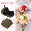 Unique Bargains Velvet Jewelry Mini Ring Organizing Storage Gift Box - 2 of 4