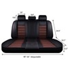 Bekrvio Universal 5-Seat Car Seat Covers Full Set, Premium PU Leather Waterproof Front & Rear Protector for Cars, SUVs & Trucks - 4 of 4