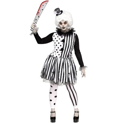 Fun World Killer Clown Lady Plus Size Costume, 1X