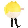 HalloweenCostumes.com One Size Fits Most   Adult Inflatable Puffer Fish Costume, Black/White/Yellow - 3 of 4