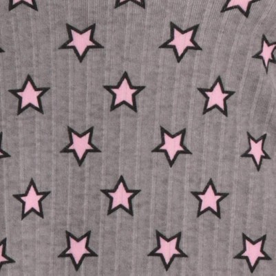 grey pink stars