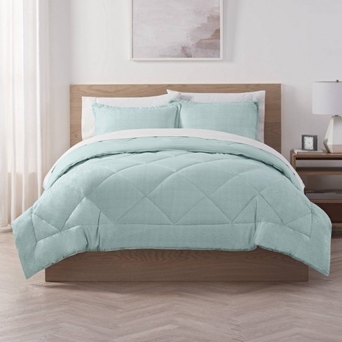 Cannon Cannon Heritage Solid 2-Piece Green Twin Comforter Set in the  Bedding Sets department at