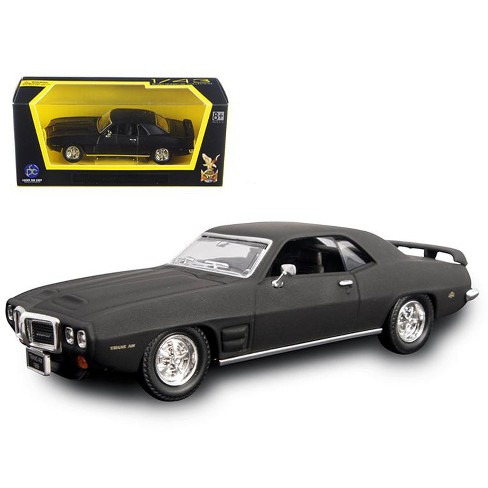 1969 Pontiac Firebird Trans Am Matt Black 1 43 Diecast Model Car By Road Signature Target