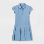 Toddler Girls' Short Sleeve Pleated Uniform Tennis Dress - Cat & Jack™ Navy