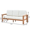 Decksplore 5 Piece Sofa Seating Group HDPE with Cushions Patio Conversation Sets Outdoor Furniture - 3 of 4