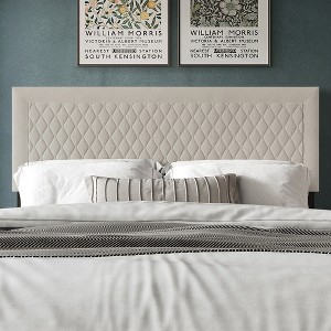 ChaletPosh Velvet Upholstered Headboard - 1 of 4