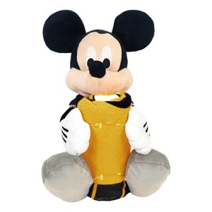 NFL Pittsburgh Steelers Disney Mickey Mouse Character Splash Hugger Pillow and Beach Towel Set, 27" x 54" - 1 of 3