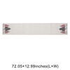 Unique Bargains Christmas Table Runner Three Christmas Trees Linen 72"x13" 1 Pc - 3 of 4