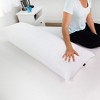SensorPEDIC SofLOFT Cotton Polyester Comfortable Soft Fiber Filled Luxury Fabric Cover Full Body Sleeping Pillow, White, 1 Pack - 3 of 4