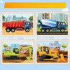 Wooden Puzzles for 4 Packs 24 PCS Construction Vehicle Jigsaw Puzzles - 2 of 4