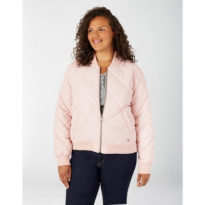 Dickies Women's Plus Quilted Bomber Jacket, Wd Light Red Group, 2ps ...