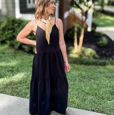 target tiered maxi dress Women's Tiered Maxi Sundress
