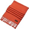 Mio Marino | Women's Solid Fringed 100% Cotton Scarf - 3 of 4