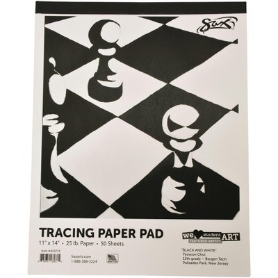 Sax Tracing Paper Pad, 25 lbs, 11 x 14 Inches, 50 Sheets