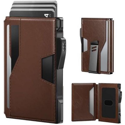 Paaaawaters typecase Wallet for Men: Rfid-blocking with Money Clip Slim Leather Bifold ID Window Smart Pop Up Card