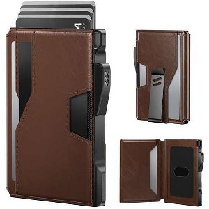 Paaaawaters typecase Wallet for Men: Rfid-blocking with Money Clip Slim Leather Bifold ID Window Smart Pop Up Card - 1 of 4