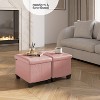 StorageBud Storage Ottoman for Bedroom End of Bed, Faux Leather Storage Bench, Large Storage Ottoman Bench, Entryway Bench with Storage - 2 of 4