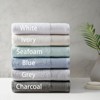 SEVOBAL Bath Towel and Washcloth Sets Luxurious Antimicrobial Cotton Tencel Blend Towel Set for Bathroom Use, White, 14.17"*10.24"*8.66" - 2 of 4