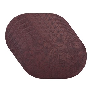 REGALWOVEN Placemats Set of 6 Leather Placemats for Kitchen Dining Table Decor Waterproof Heat Resistant Table Placemats - 1 of 4