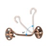 Unique Bargains Carbon Steel Carbon Steel Hook Eye Latch 2 Pcs with 8 Screws - 4 of 4