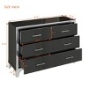 Elegant 6-Drawer Dresser and Two Nightstands Suite,Modern Storage Suite for Bedroom & Living Room-Maison Boucle - 3 of 4