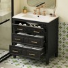 TiramisuBest 30'' Bathroom Vanity with Ceramic Sink Combo, Free Standing Single Vanity Set with 3 Drawers, Solid Wood Frame Bathroom Storage Cabinet - 3 of 4