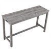 DOMETOUR Bar Table Set with Power Outlet, 4 Piece Industrial Dining Table and Chairs for Living Room, Dining Room, Game Room - 3 of 4
