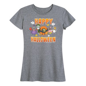 Women's - SpongeBob SquarePants - Happy Halloween Short Sleeve Graphic T-Shirt - 1 of 4