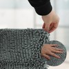 Unique Bargains Bathroom Rug Mat Non-Slip Chenille Shaggy 15.75"x23.62"x1.06" - 3 of 4