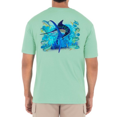 Guy Harvey Triple Play Short-Sleeve Pocket T-Shirt for Men