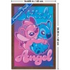 Trends International Disney Lilo and Stitch - Angel and Stitch Hug Framed Wall Poster Prints - 3 of 4