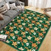 Washable Boho Floral Runner, Non-Slip, Low Pile, Soft Throw Rug for Entryway, Kitchen, Front Door, Kids Room, Indoor Mat. - 4 of 4