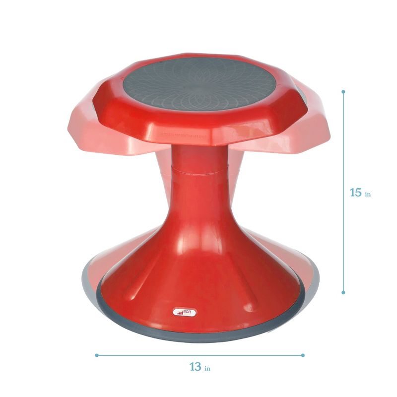 ECR4Kids 15" ACE Wobble Stool - Active Flexible Seating Chair for Kids - Classrooms and Home, 3 of 8