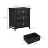 CIPACHO 2 Piece Black 20 Tall 3 Drawer Nightstand Set Ideal for Living Room to Organize Small Essentials and Brighten Your Space - 2 of 4
