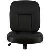 Elama Mid Back Adjustable Fabric Office Chair in Black - 4 of 4
