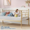 Twin daybed with Trundle, Metal Twin Daybed and Trundle Set, Day Bed Sofa Bed Frame with Steel Slat Support, Multifunctional Daybed Frame for Bedroom - 4 of 4