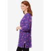 Woman Within Plus Size Perfect Printed Three-Quarter-Sleeve Scoopneck Tunic - 4 of 4